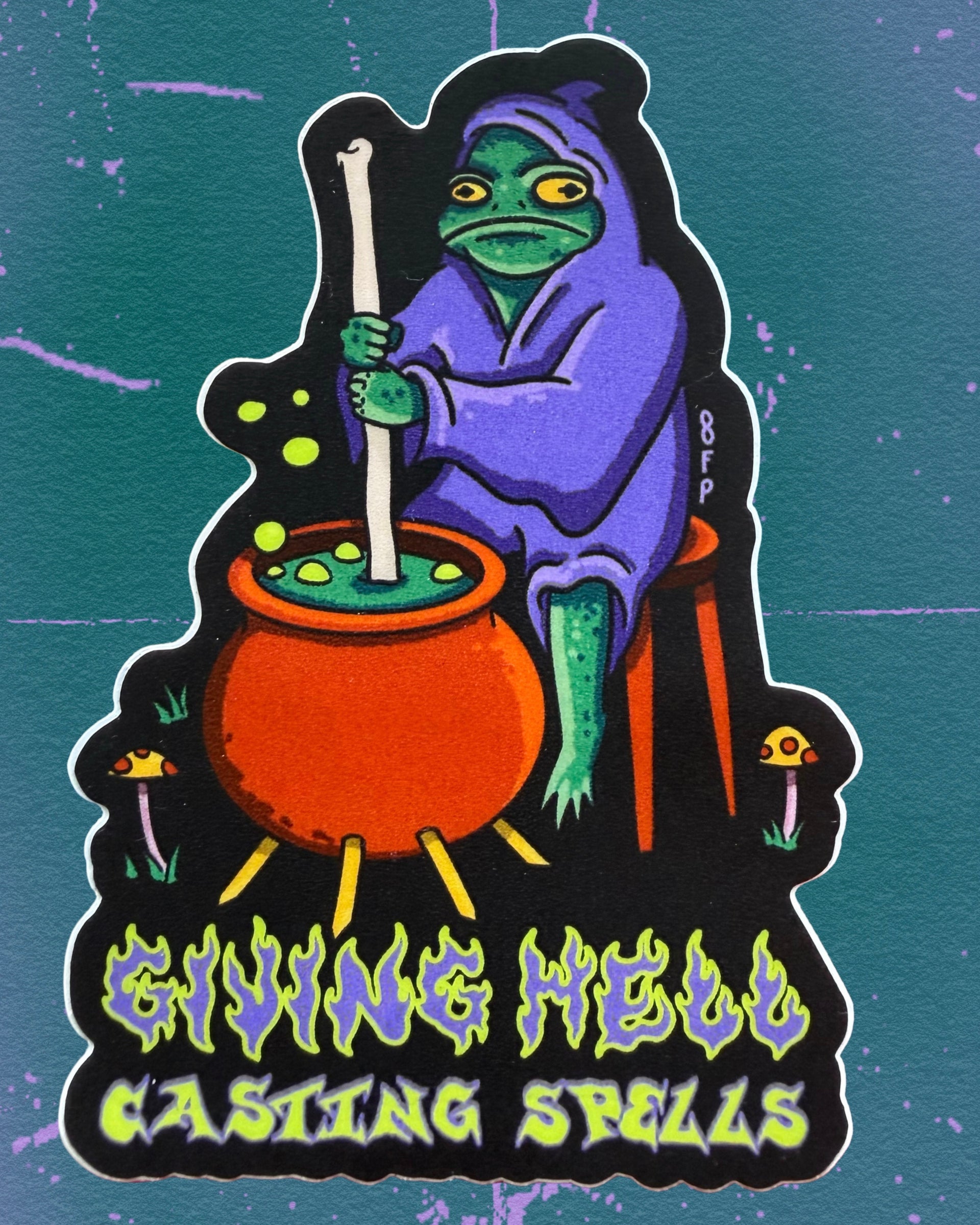 Giving Hell. Casting Spells. Sticker